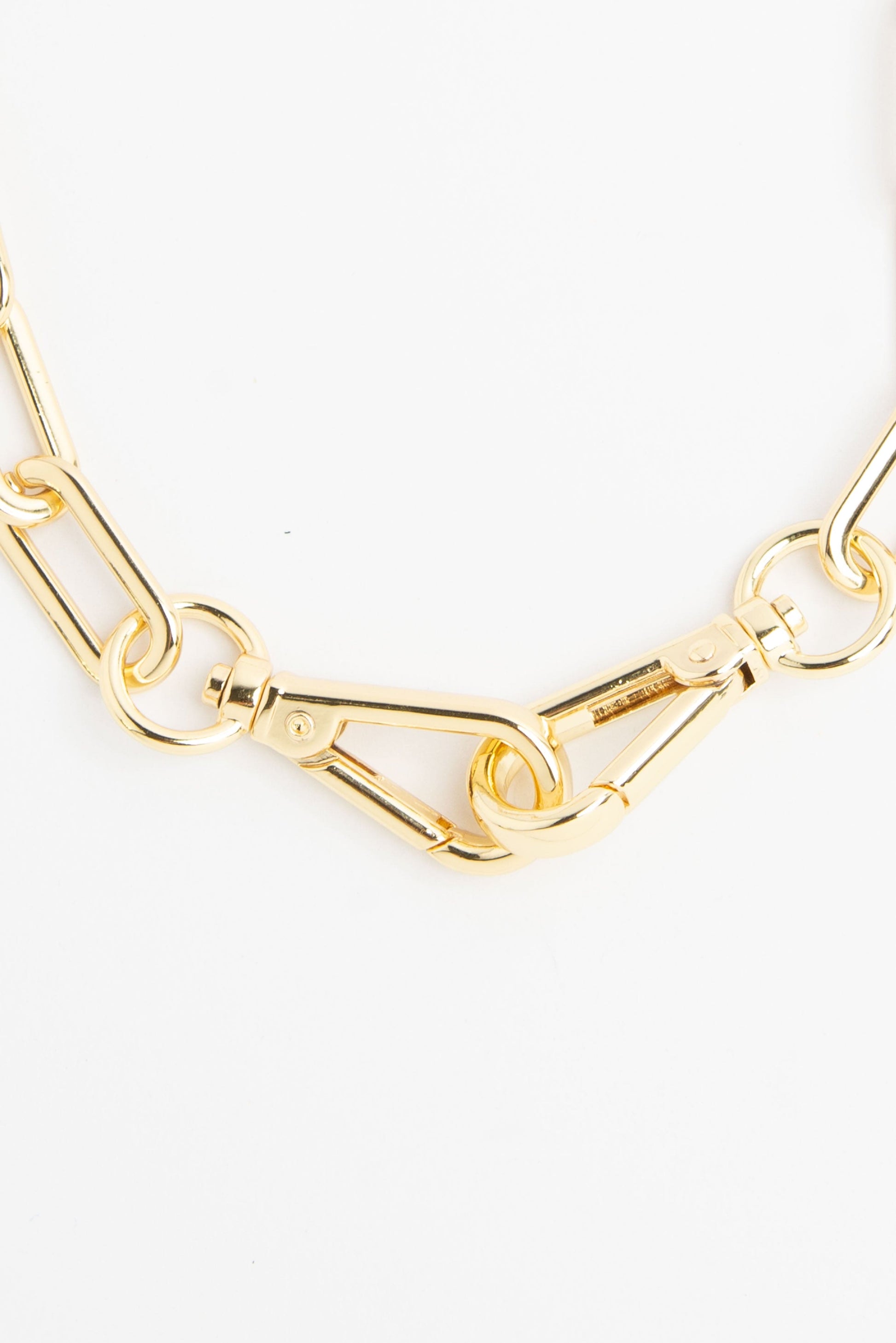 The LAYERED CHAIN NECKLACE Gold - JULIA SKERGETH