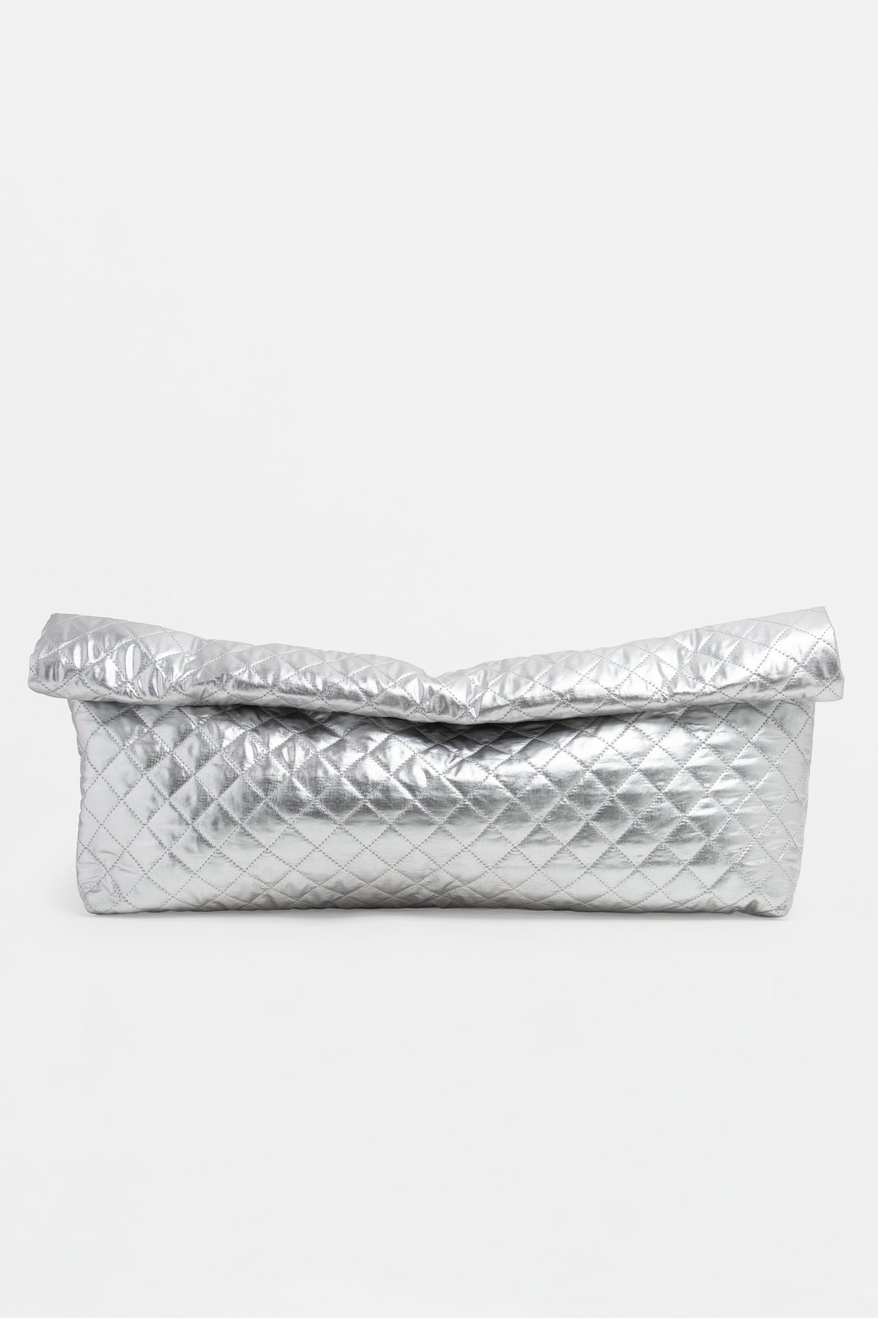 The OVERSIZED CLUTCH Silver