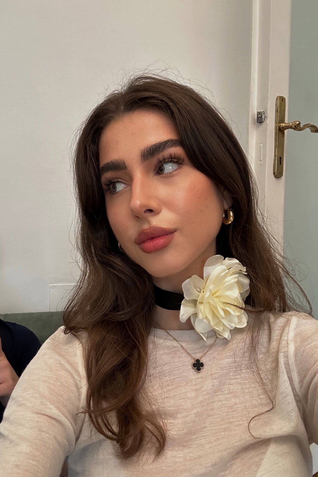 The Satin Rose Necklace - JULIA SKERGETH