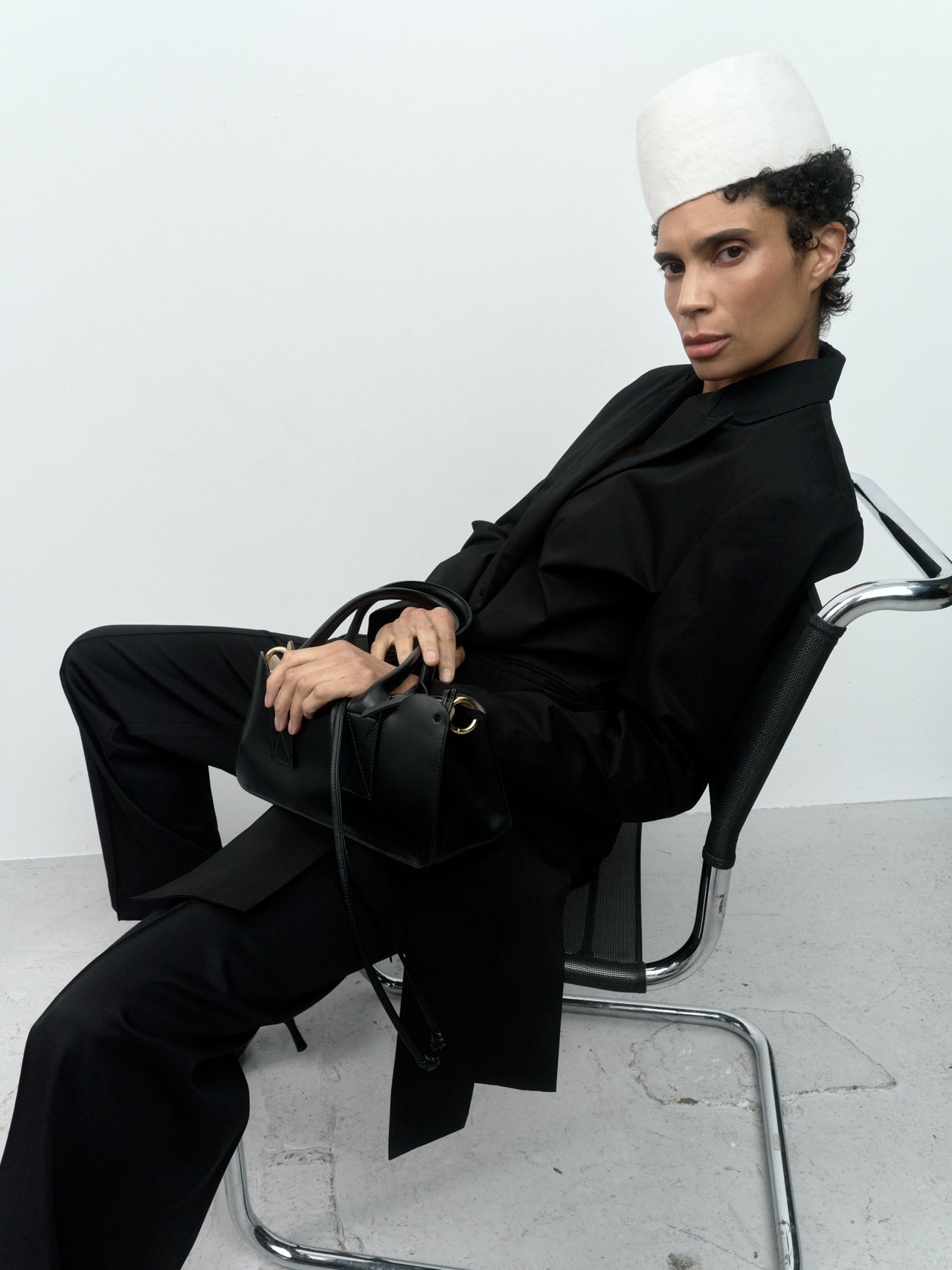 SKERGETH X EDARA The ICON HAT JULIA Ivory White