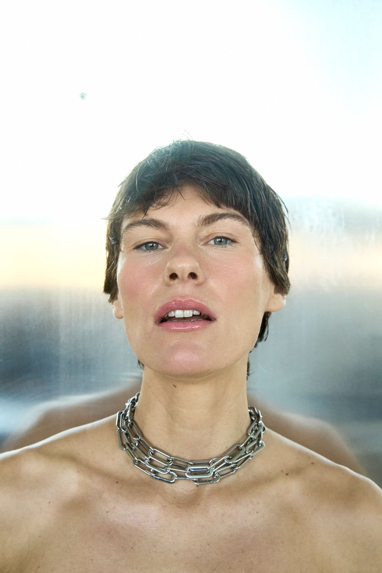 The LAYERED CHAIN NECKLACE Silver