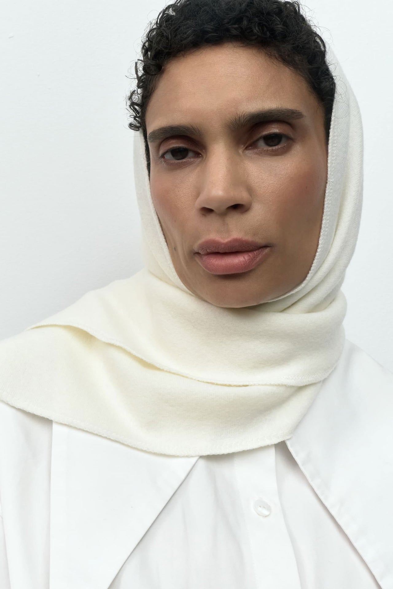 The ICON HEADSCARF Ivory White