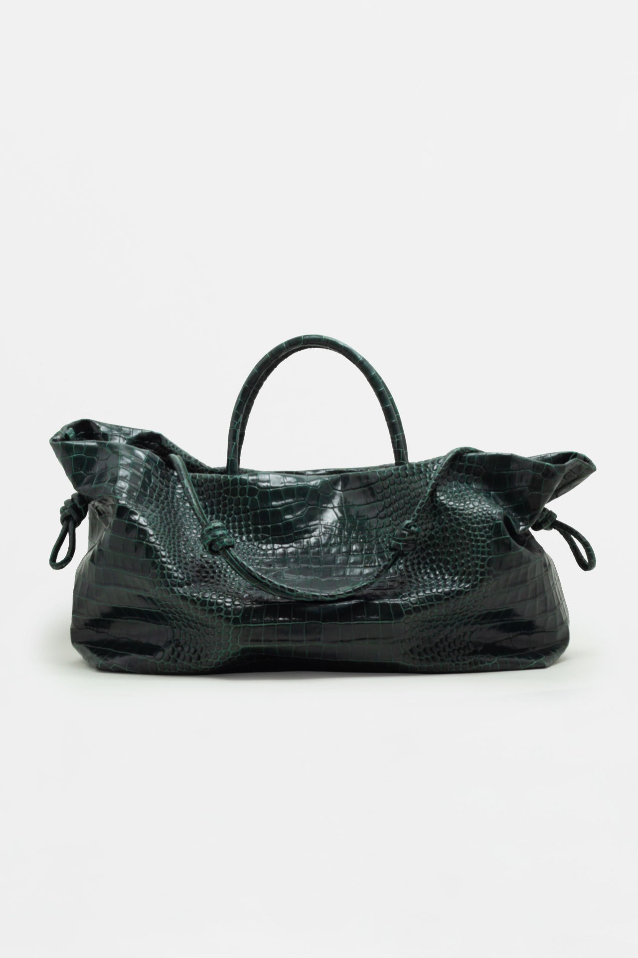 The TAKEAWAY SLOUCHY LARGE Croco Moss