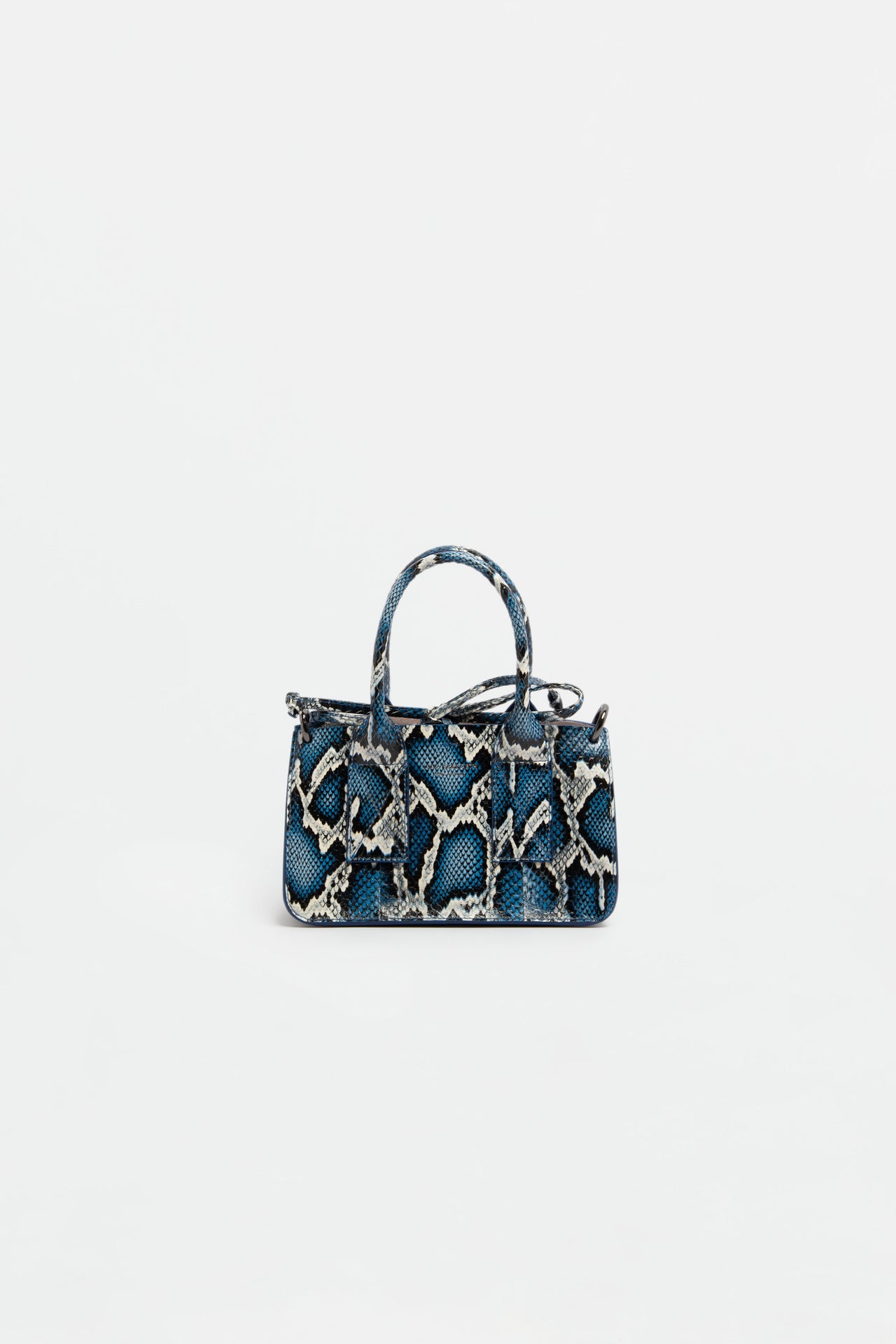 TAKEAWAY BAG SMALL Python Blue