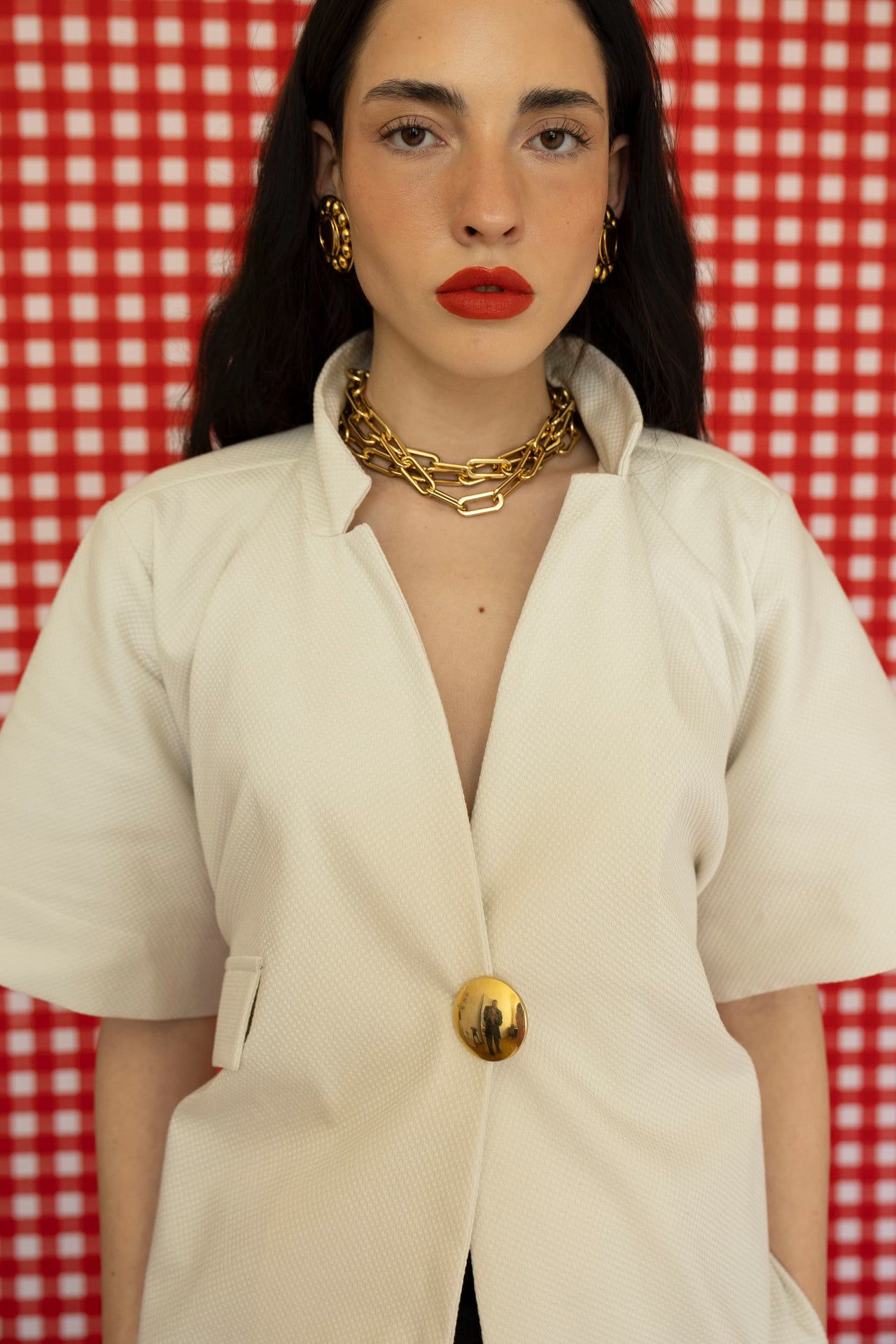 The LAYERED CHAIN NECKLACE Gold
