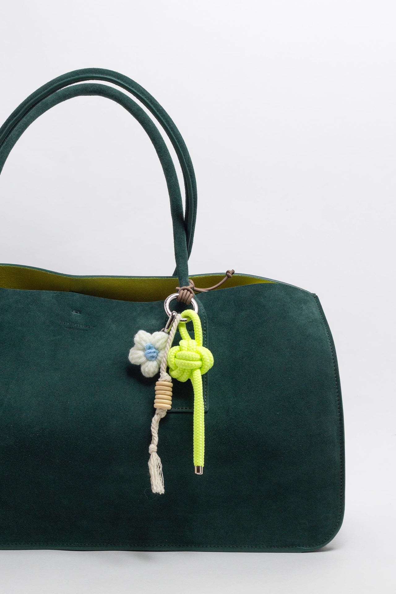 The KNOT CHARM Neon Lime