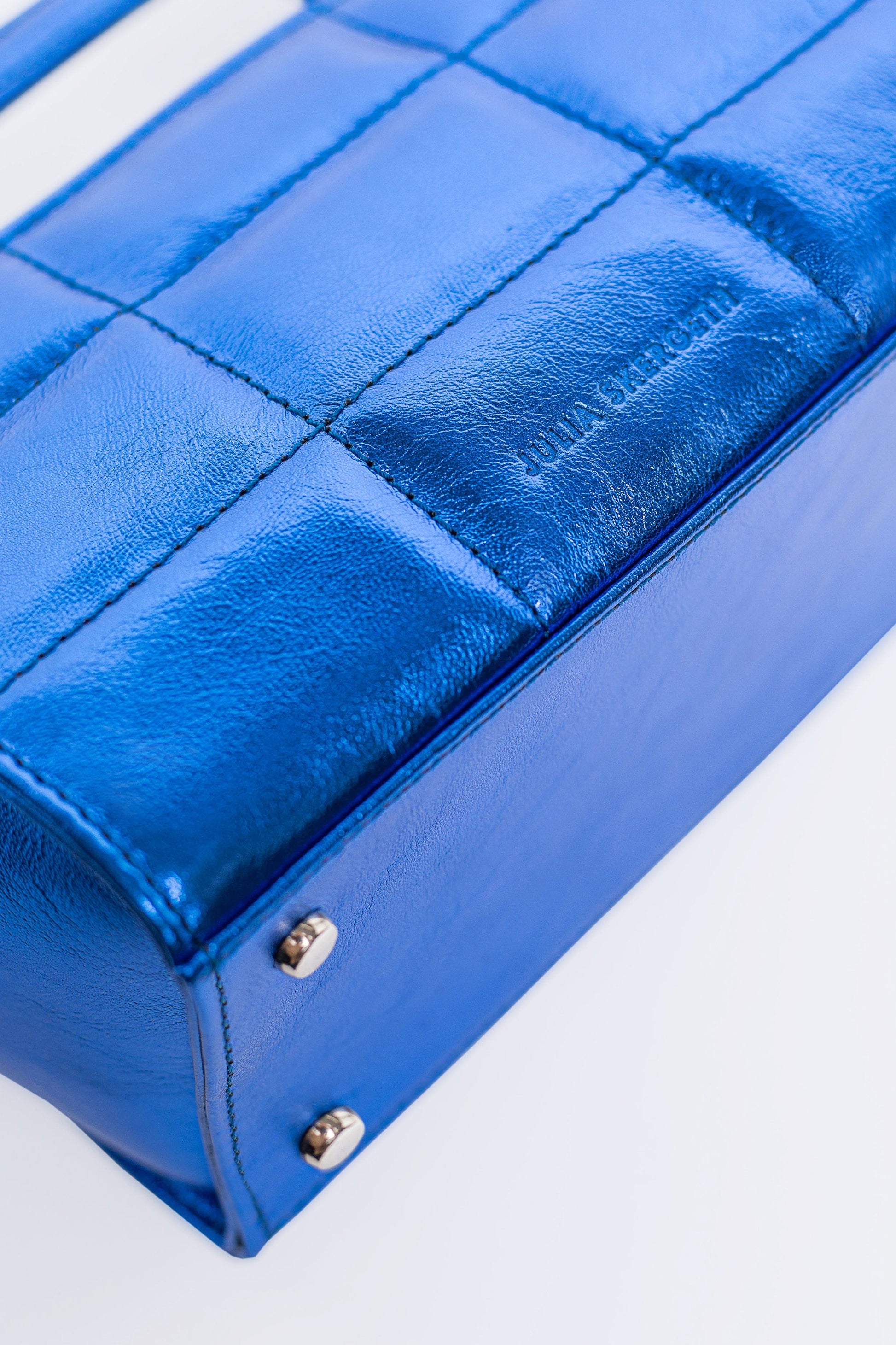 The QUILTED BAG MINI Electric Blue - JULIA SKERGETH