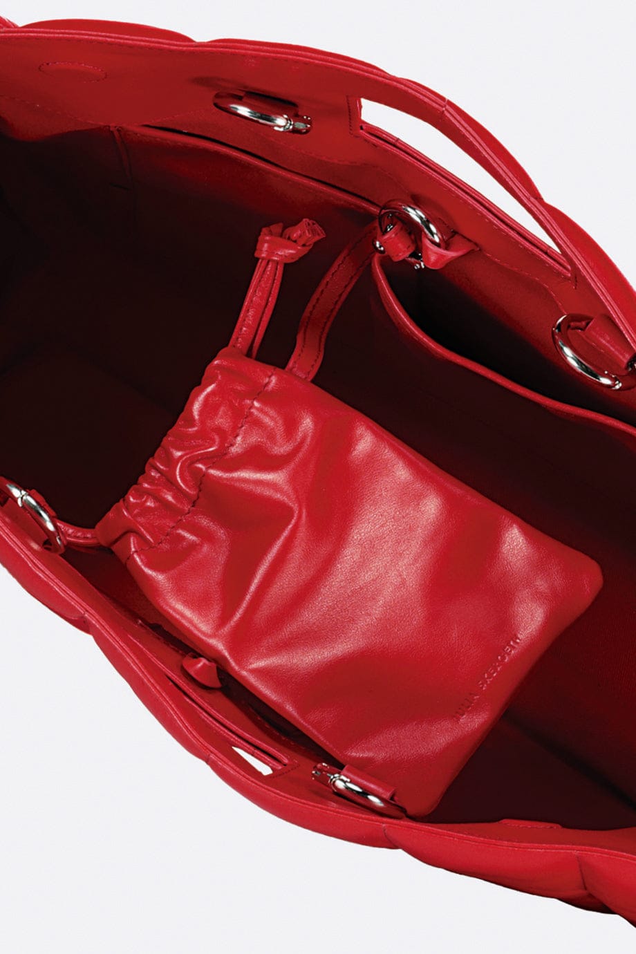 The QUILTED BAG LARGE Rosso - JULIA SKERGETH